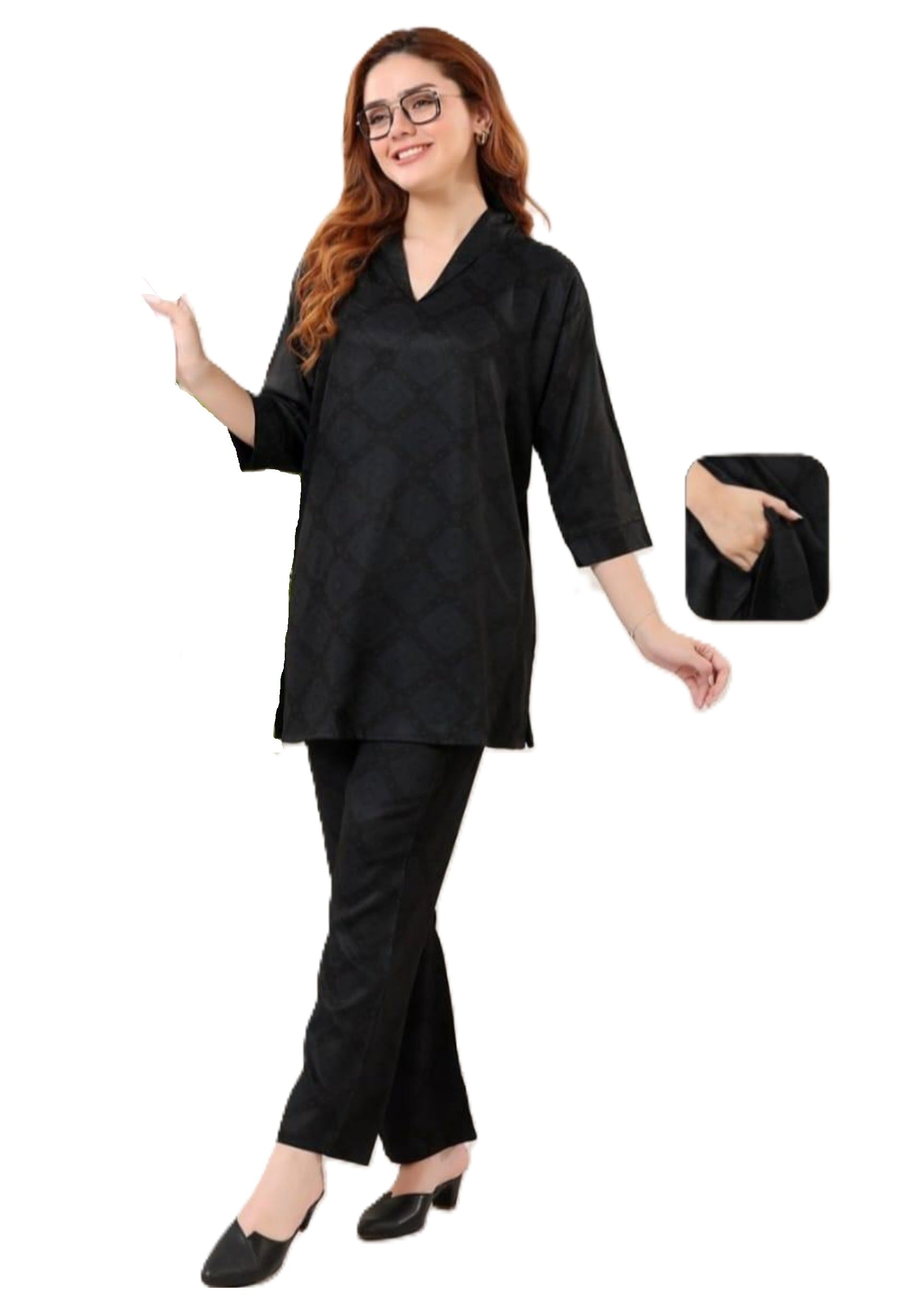 Cotton Fancy Coord Set – Half Sleeve Stylish Loungewear (M–XXL)