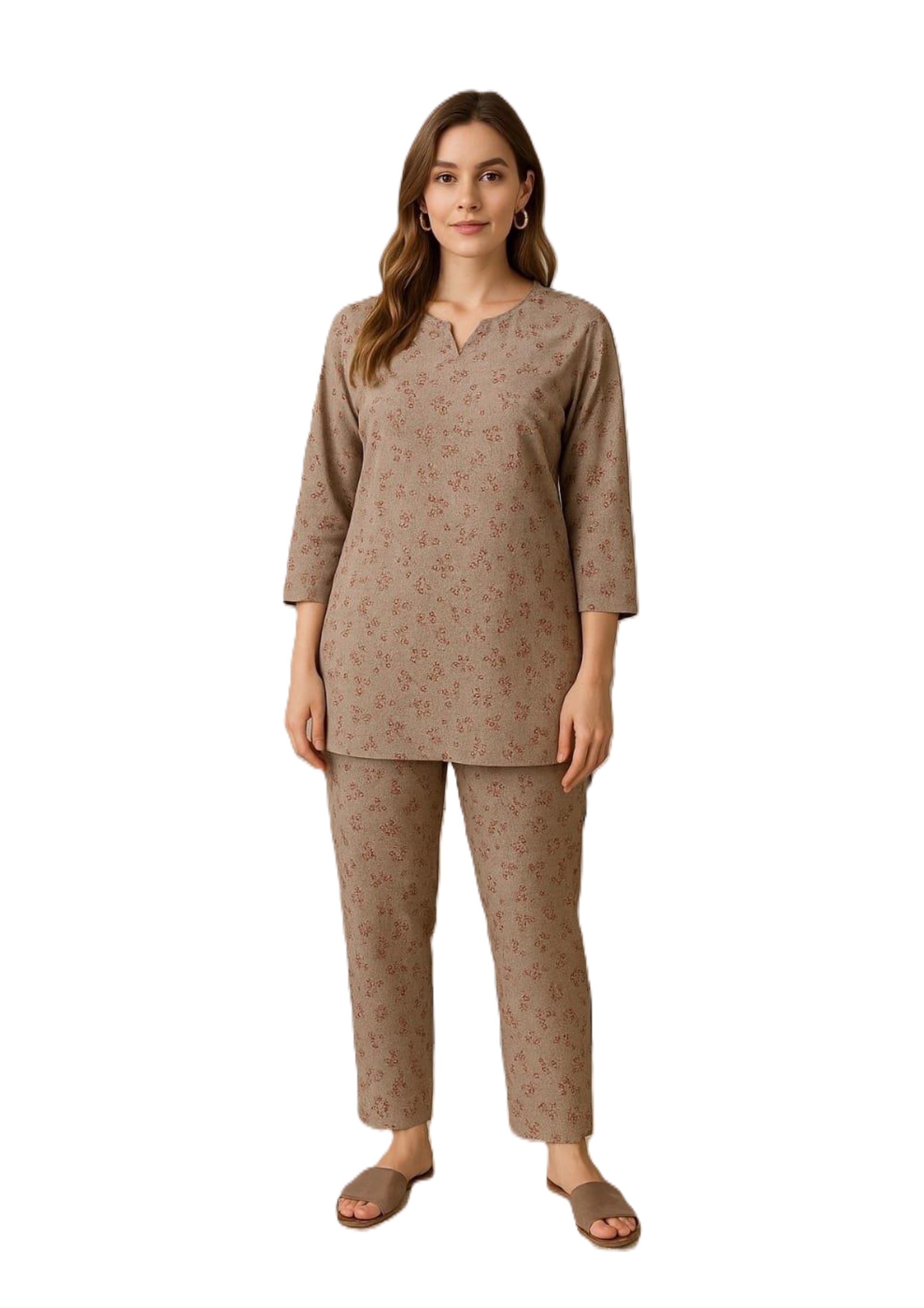 Alpine Cotton Coord / Night Suit Set – Soft & Breathable Loungewear (M–XXL)
