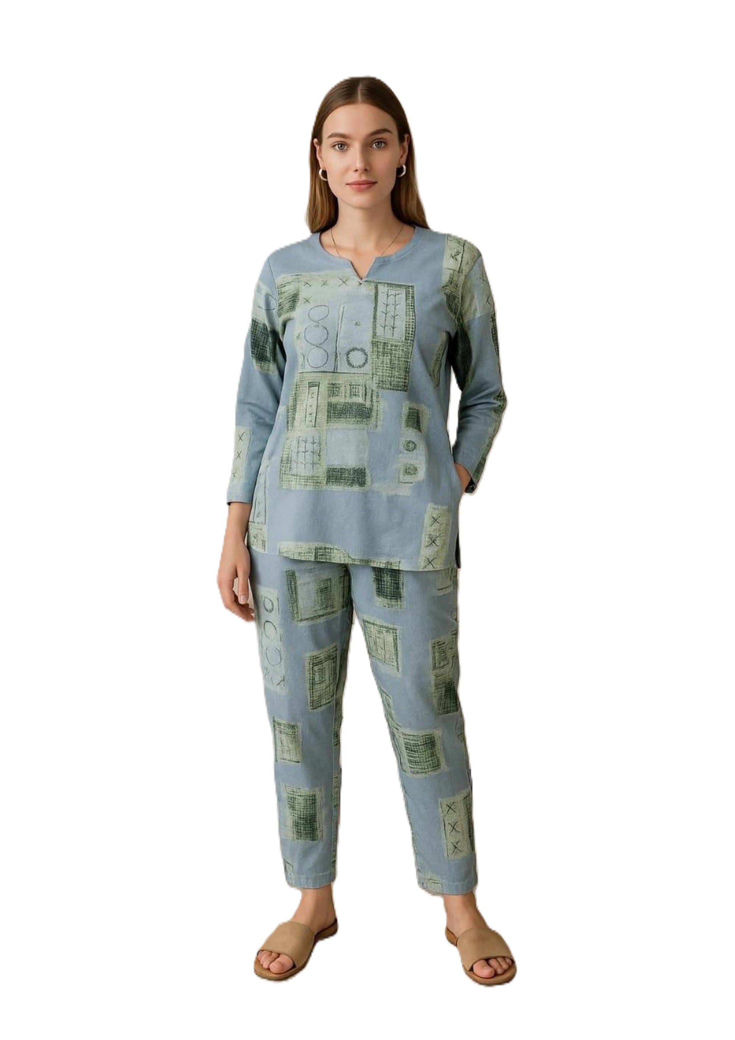 Alpine Cotton Coord / Night Suit Set – Soft & Breathable Loungewear (M–XXL)
