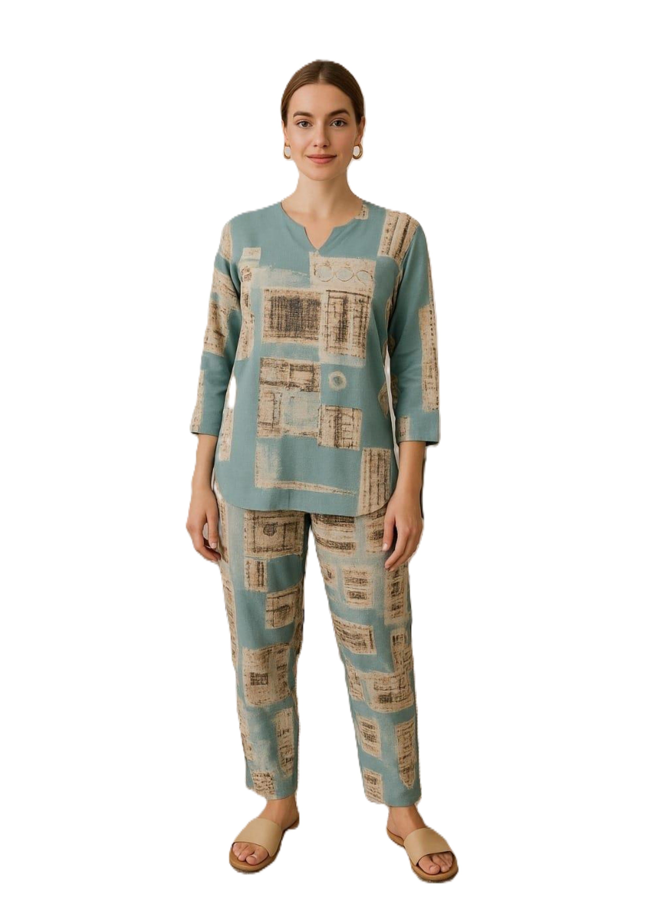 Alpine Cotton Coord / Night Suit Set – Soft & Breathable Loungewear (M–XXL)