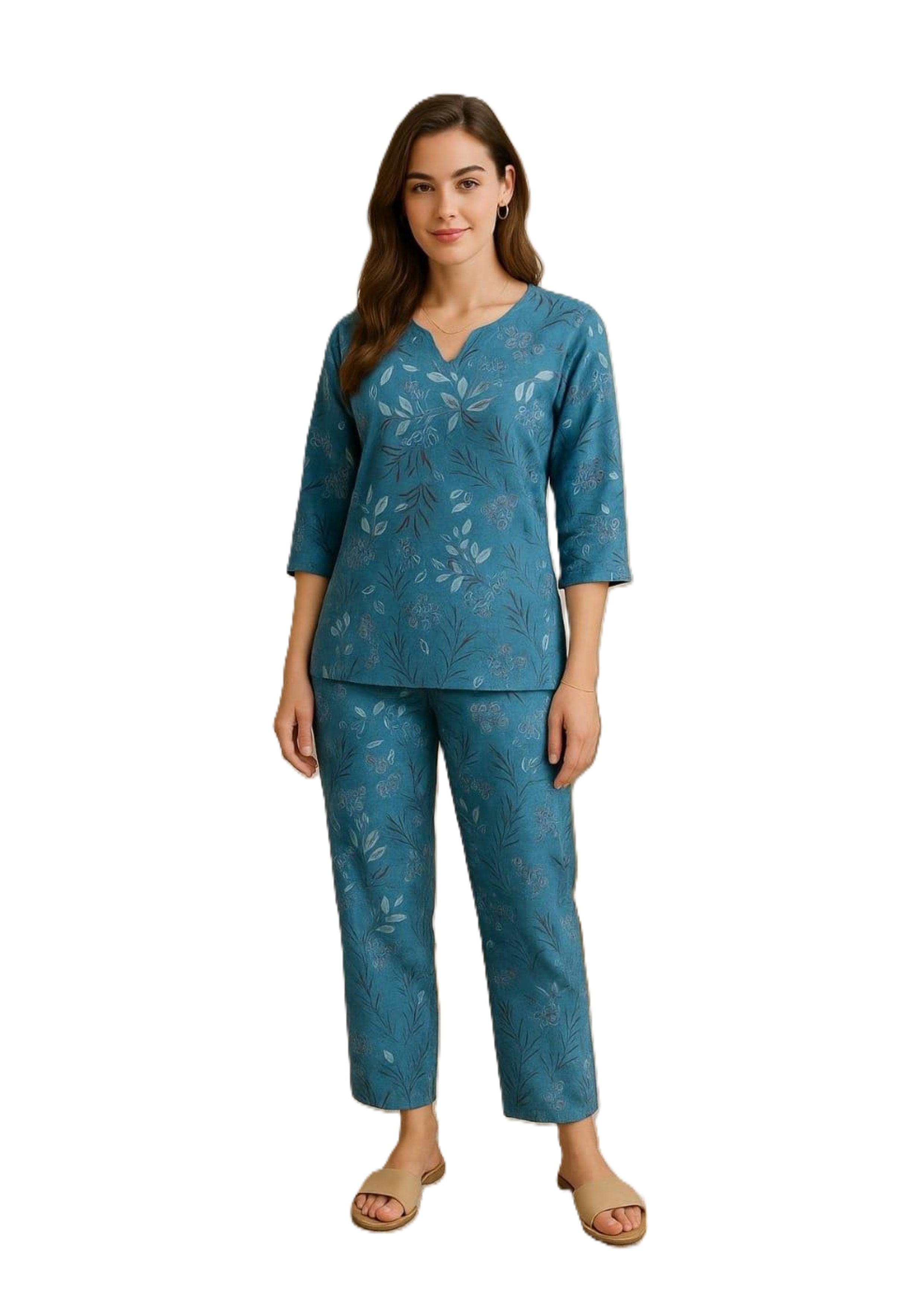 Alpine Cotton Coord / Night Suit Set – Soft & Breathable Loungewear (M–XXL)