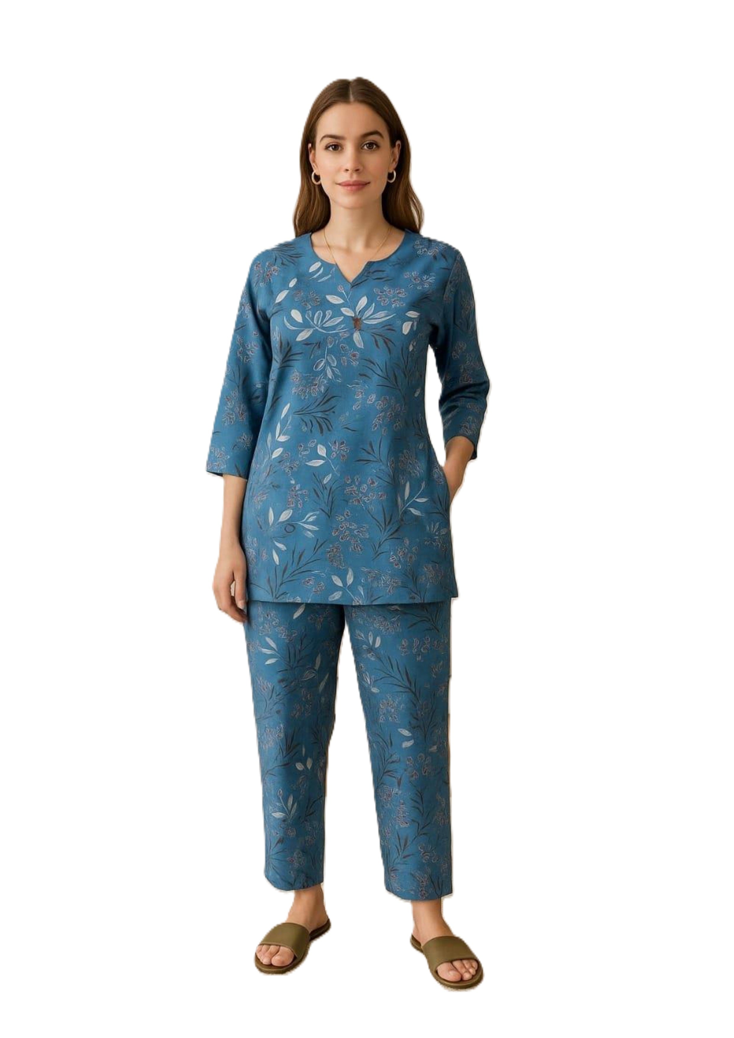 Alpine Cotton Coord / Night Suit Set – Soft & Breathable Loungewear (M–XXL)