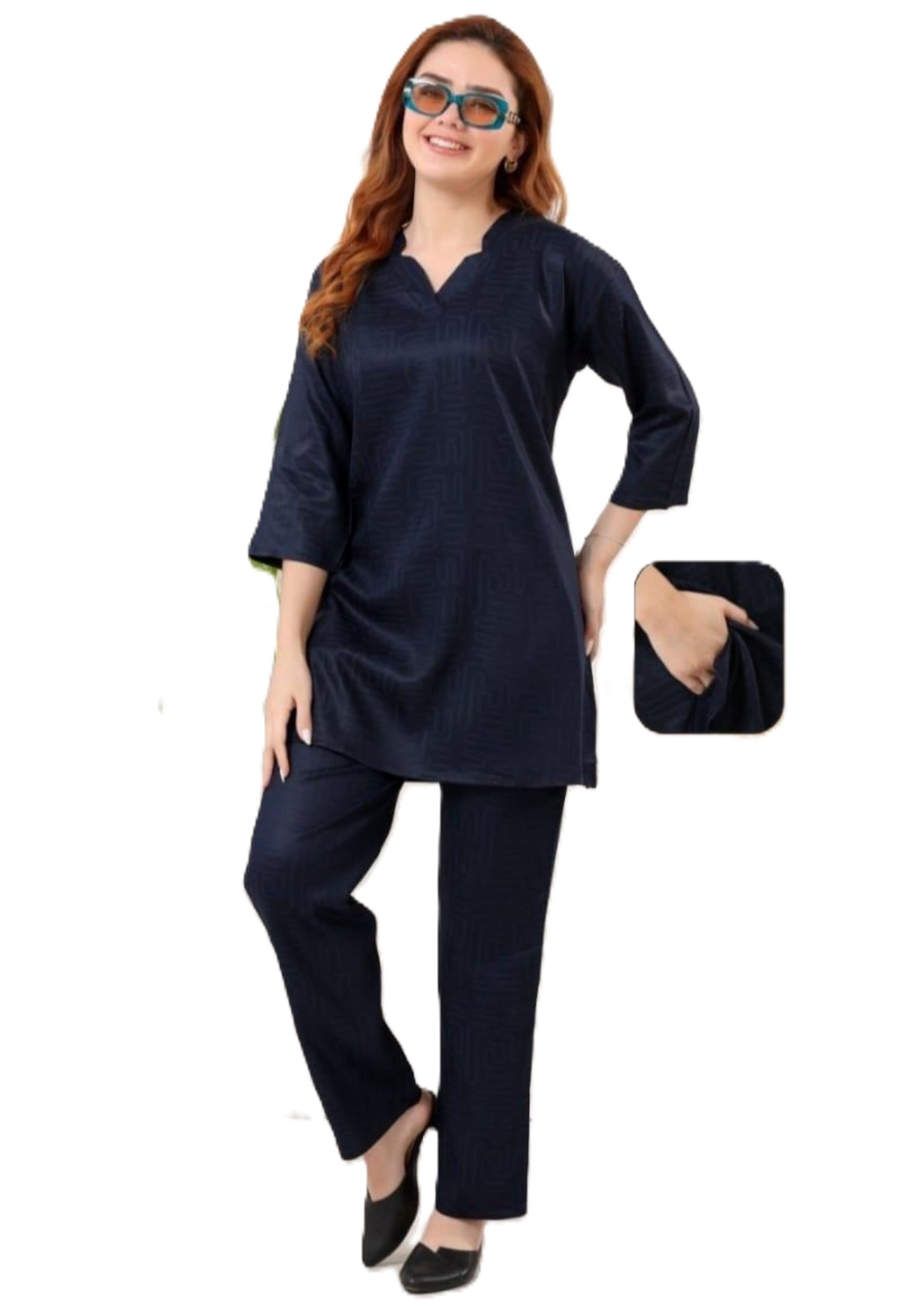 Cotton Fancy Coord Set – Half Sleeve Stylish Loungewear (M–XXL)